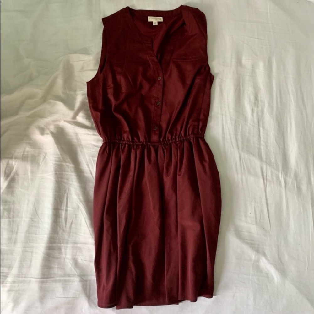 Maison Jules Maroon Dress Size: M
